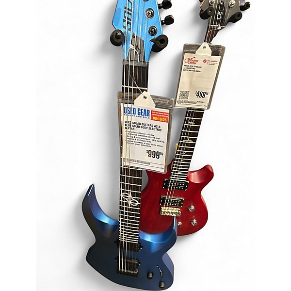 Used Solar Guitars A2.6 Blue Solid Body Electric Guitar