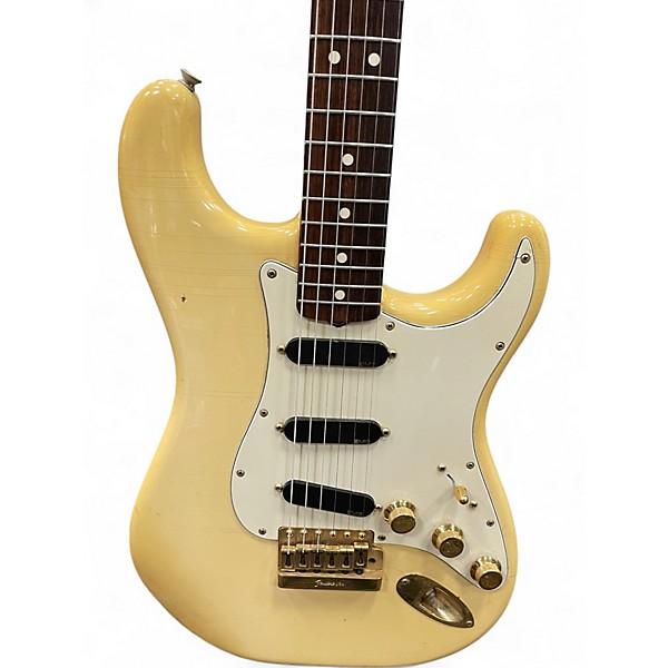 Vintage 1981 Fender Strat Olympic White Solid Body Electric Guitar