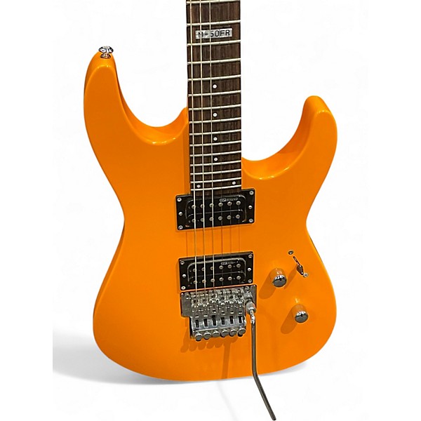 Used ESP LTD M50-FR Orange Solid Body Electric Guitar