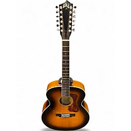 Used Guild F2512E 2 Color Sunburst 12 String Acoustic Guitar