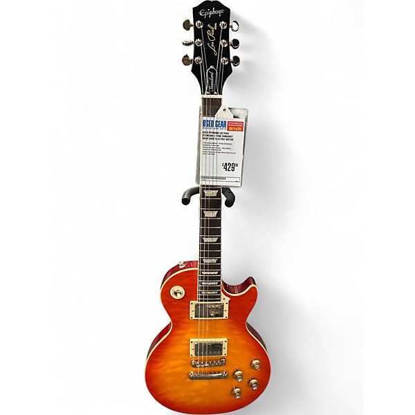 Used Epiphone Les Paul Standard 2 Tone Sunburst Solid Body Electric Guitar