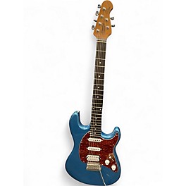 Used Sterling by Music Man CUTLESS CT 50 HSS Blue Solid Body Electric Guitar