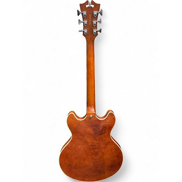 Used D'Angelico Premier Series DC Brown Hollow Body Electric Guitar