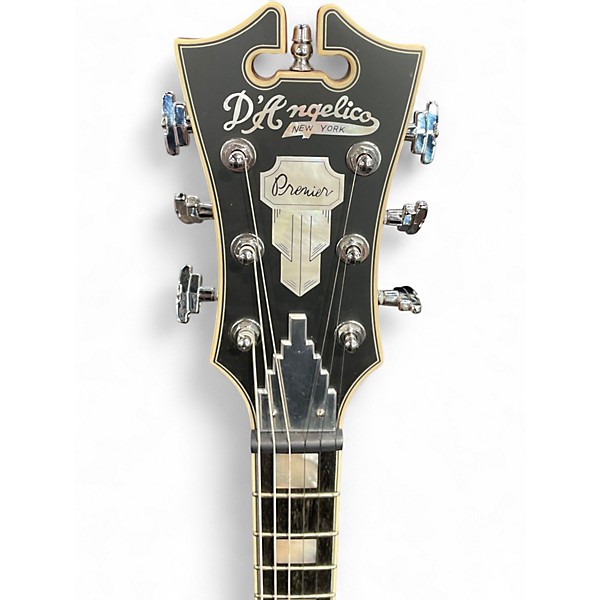 Used D'Angelico Premier Series DC Brown Hollow Body Electric Guitar