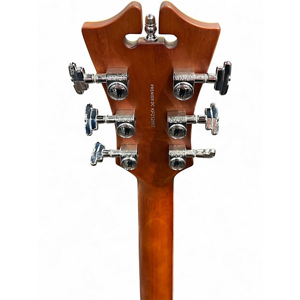 Used D'Angelico Premier Series DC Brown Hollow Body Electric Guitar