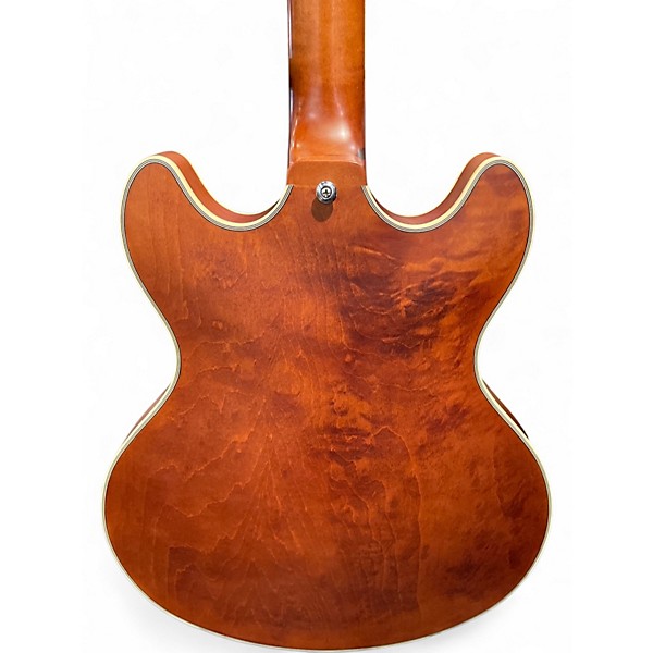 Used D'Angelico Premier Series DC Brown Hollow Body Electric Guitar