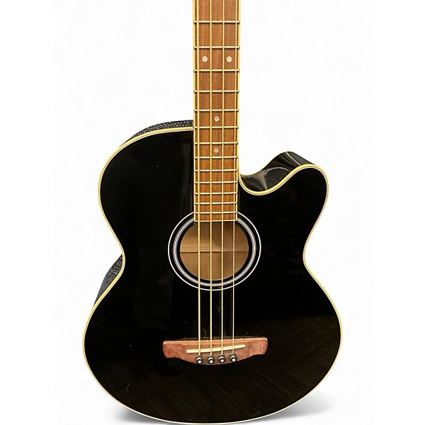 Used Ibanez AEB5E Black Acoustic Bass Guitar