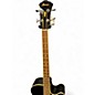 Used Ibanez AEB5E Black Acoustic Bass Guitar