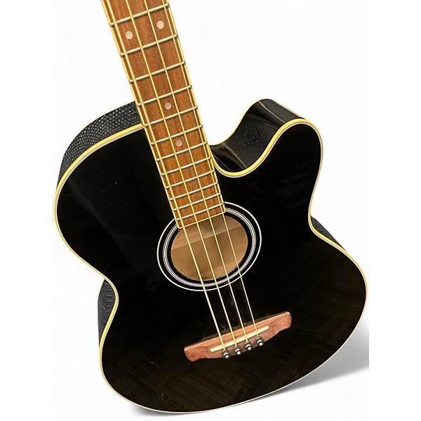 Used Ibanez AEB5E Black Acoustic Bass Guitar