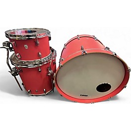 Used Ludwig 3 Piece Neusonic 3-Piece Coral Red Drum Kit