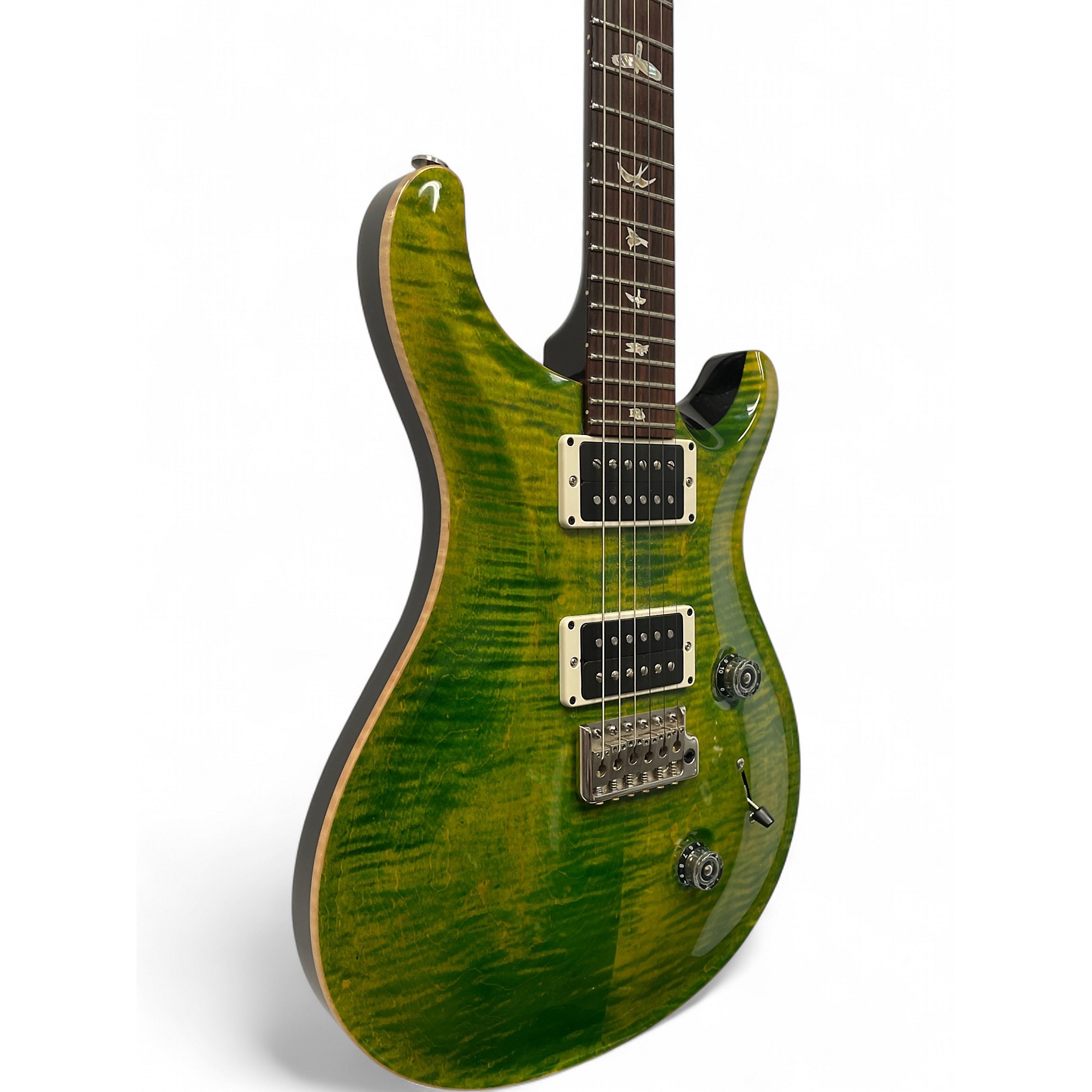 Used PRS Custom 24 Apple Green Solid Body Electric Guitar