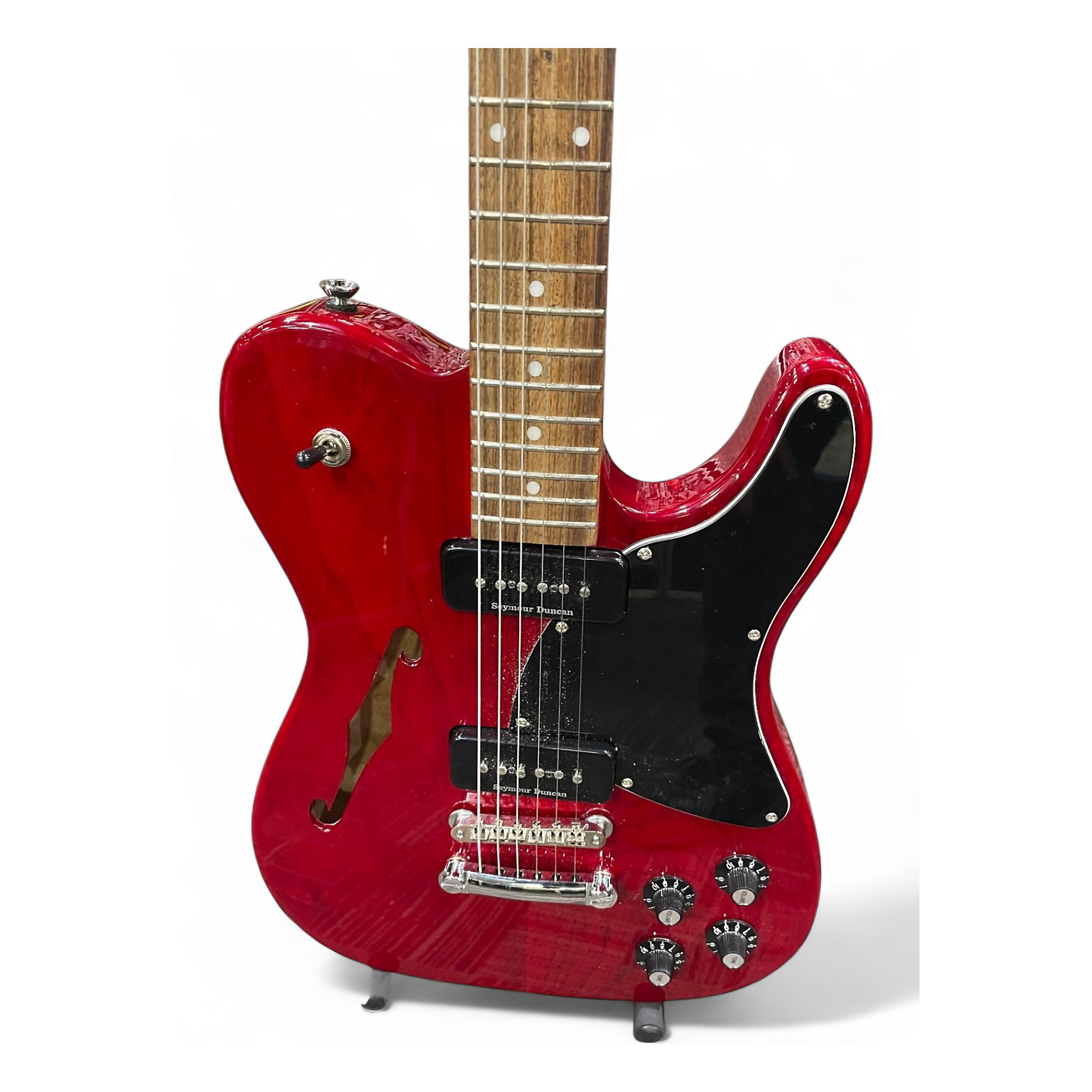ギター Fender JA-90 Telecaster Crimson Red Used Fender JA90 Jim Adkins Thinline Telecaster Crimson Red Trans