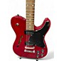 Used Fender JA90 Jim Adkins Thinline Telecaster Crimson Red Trans Hollow Body Electric Guitar