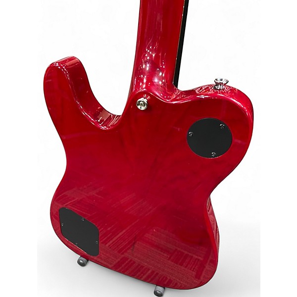 Used Fender JA90 Jim Adkins Thinline Telecaster Crimson Red Trans Hollow Body Electric Guitar