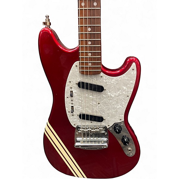 Used Fender MG-73 Red Solid Body Electric Guitar