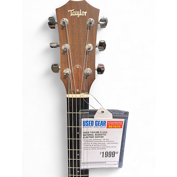 Used Taylor 512CE Natural Acoustic Electric Guitar