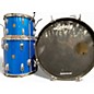Used 1960s Ludwig 3 Piece DOWNBEAT BLUE SPARKLE Drum Kit thumbnail