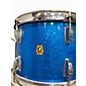 Used 1960s Ludwig 3 Piece DOWNBEAT BLUE SPARKLE Drum Kit