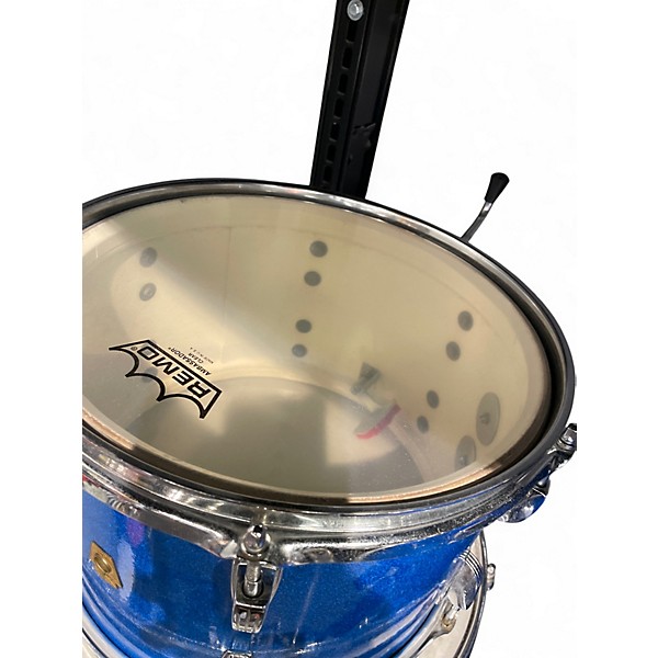 Used 1960s Ludwig 3 Piece DOWNBEAT BLUE SPARKLE Drum Kit