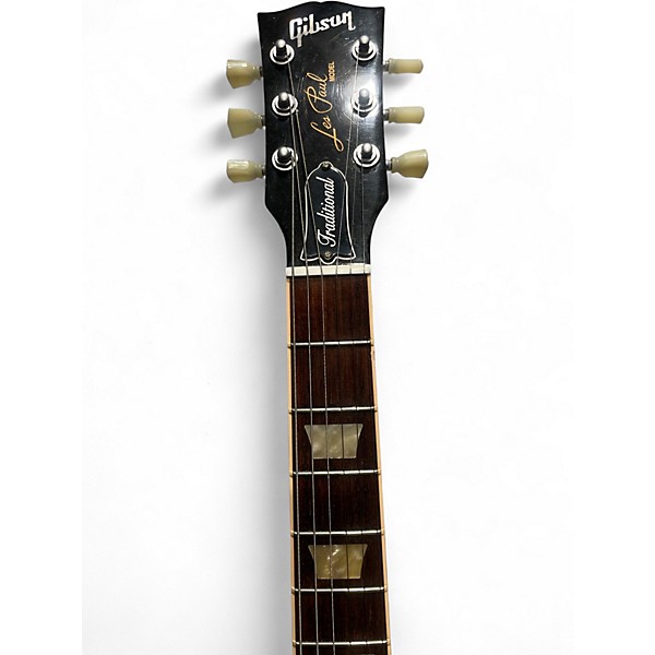 Used 2008 Gibson Les Paul Traditional Black Solid Body Electric Guitar