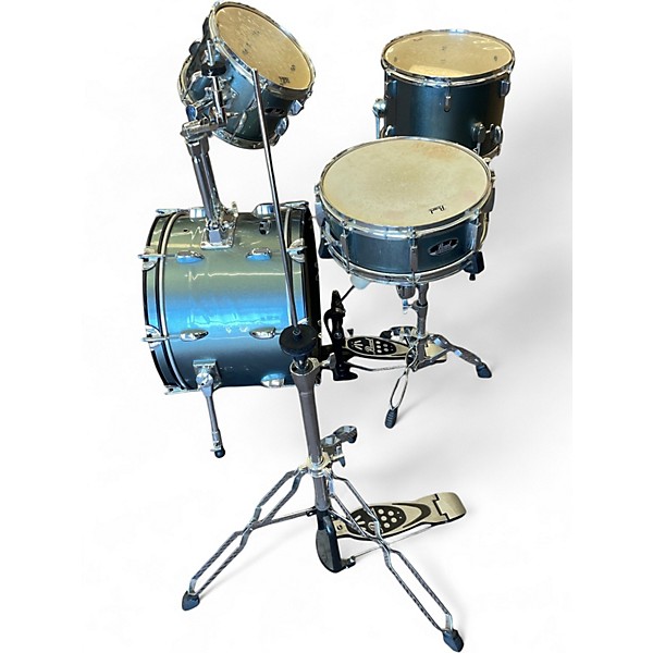 Used Pearl 4 Piece Roadshow Blue Sparkle Drum Kit