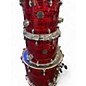 Used Mapex 5 Piece Saturn V Red Strata Drum Kit
