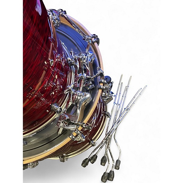 Used Mapex 5 Piece Saturn V Red Strata Drum Kit
