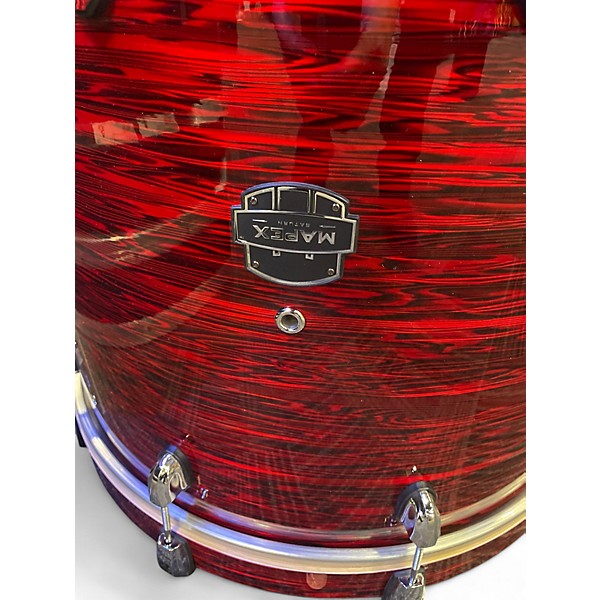 Used Mapex 5 Piece Saturn V Red Strata Drum Kit