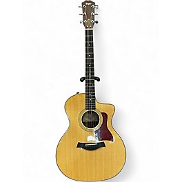 Used Taylor 214CE Deluxe Natural Acoustic Electric Guitar