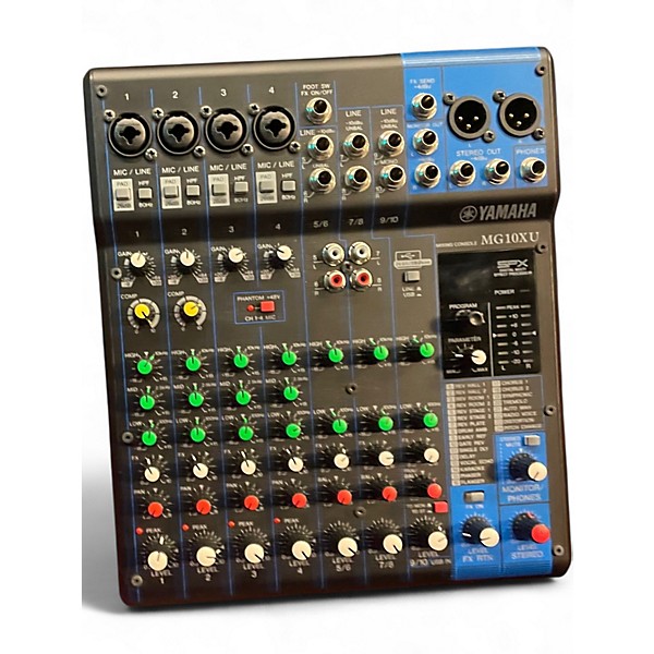 Used Yamaha MG10XU 10 Channel Mixer with Effects Unpowered Mixer