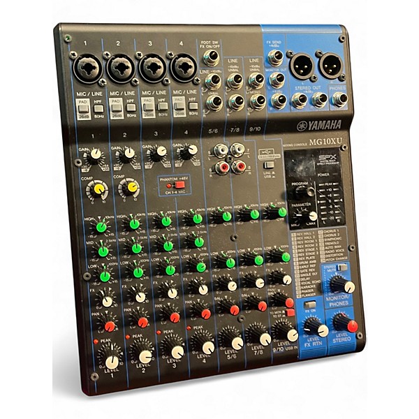Used Yamaha MG10XU 10 Channel Mixer with Effects Unpowered Mixer