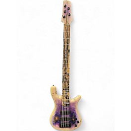 Used Spector NS-5XL Purple to White Reverse Burst Electric Bass Guitar