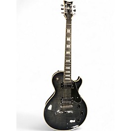 Used Schecter Guitar Research Solo-II Custom Trans Black Solid Body Electric Guitar