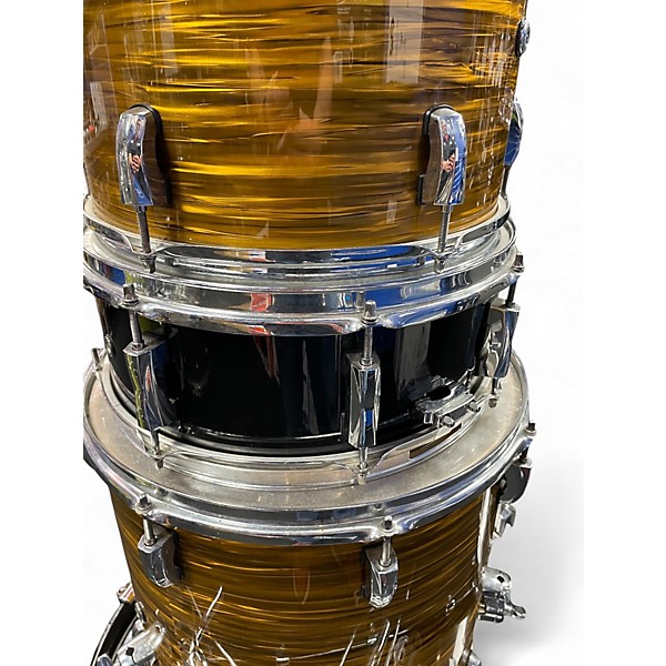 Used Pearl 5 Piece Vision gold oyster Drum Kit