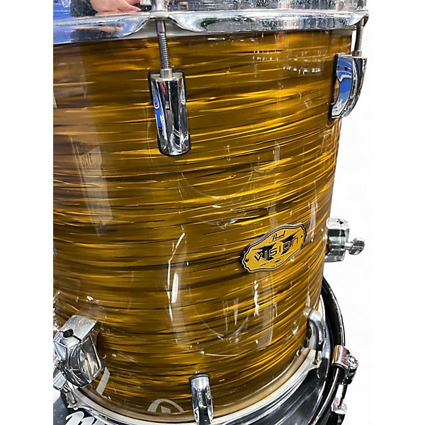Used Pearl 5 Piece Vision gold oyster Drum Kit