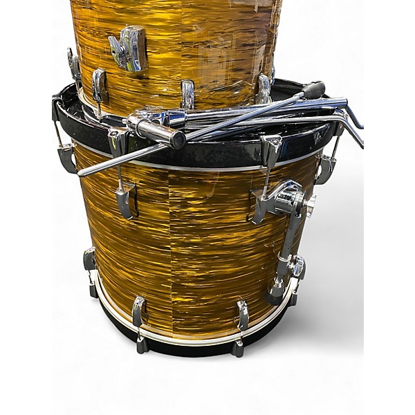 Used Pearl 5 Piece Vision gold oyster Drum Kit