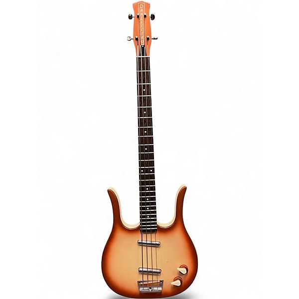 Used Danelectro Dead-On 58 Longhorn Copper Burst Electric Bass Guitar