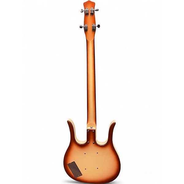Used Danelectro Dead-On 58 Longhorn Copper Burst Electric Bass Guitar