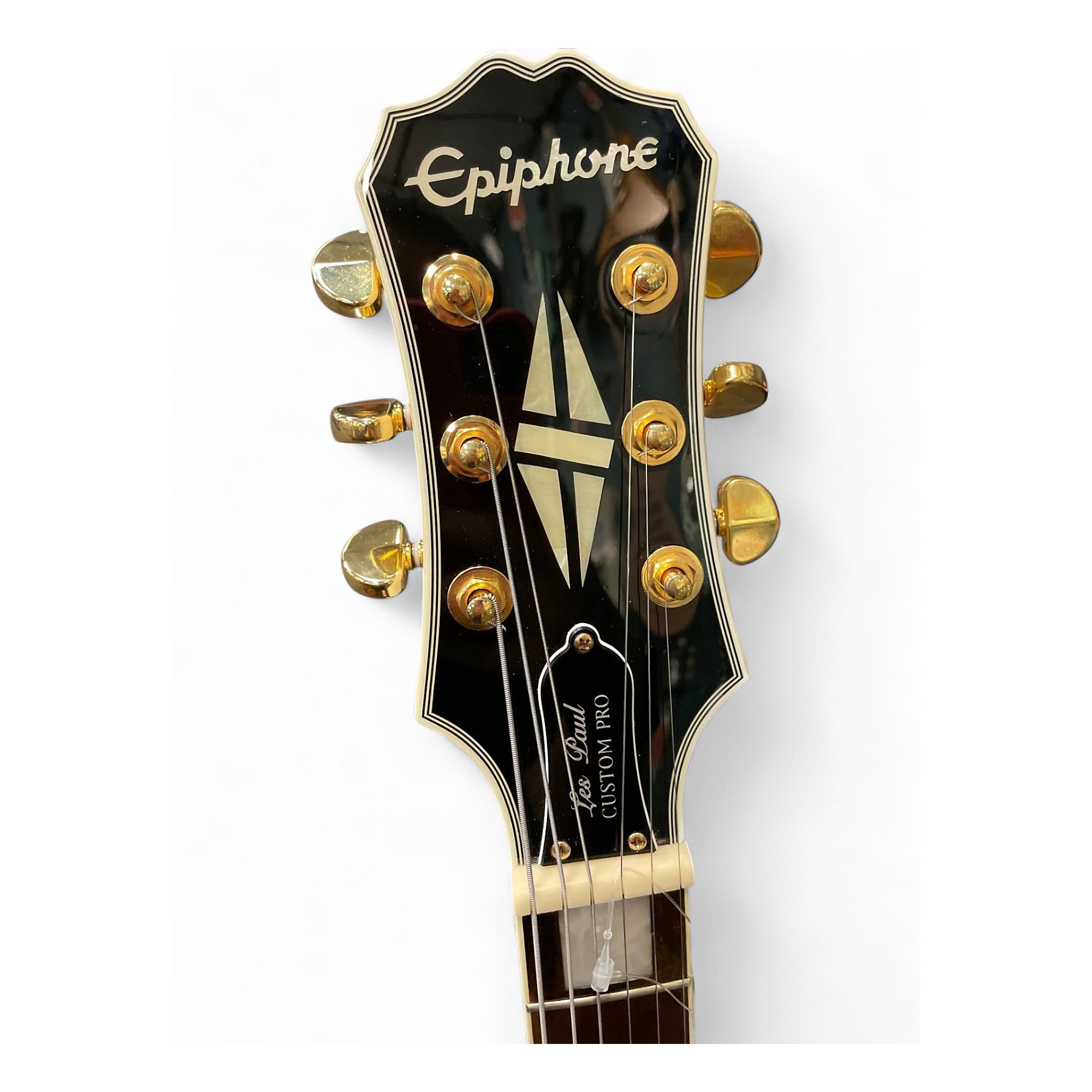 (美品) Epiphone Les Paul Custom Pro 2017年製 Epiphone Les Paul Custom PRO Black 2017 – Chicago Music Exchange