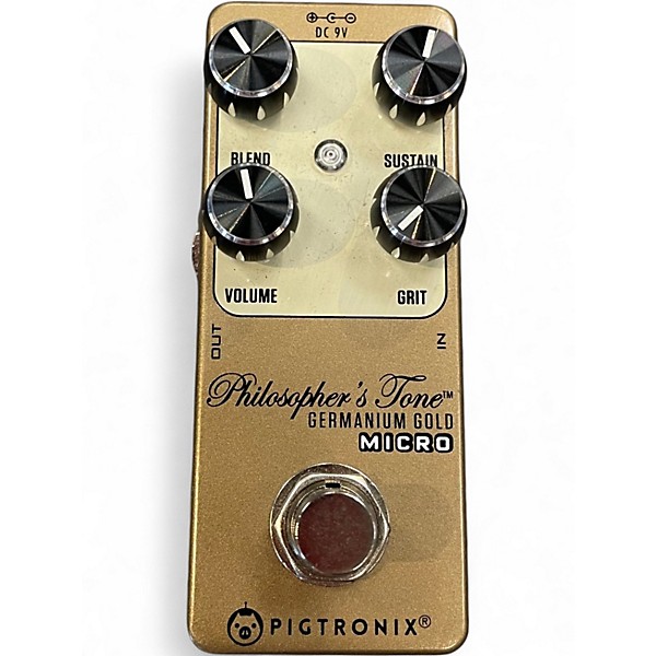 Used Pigtronix Philosophers Tone Germanium Gold Micro Effect Pedal
