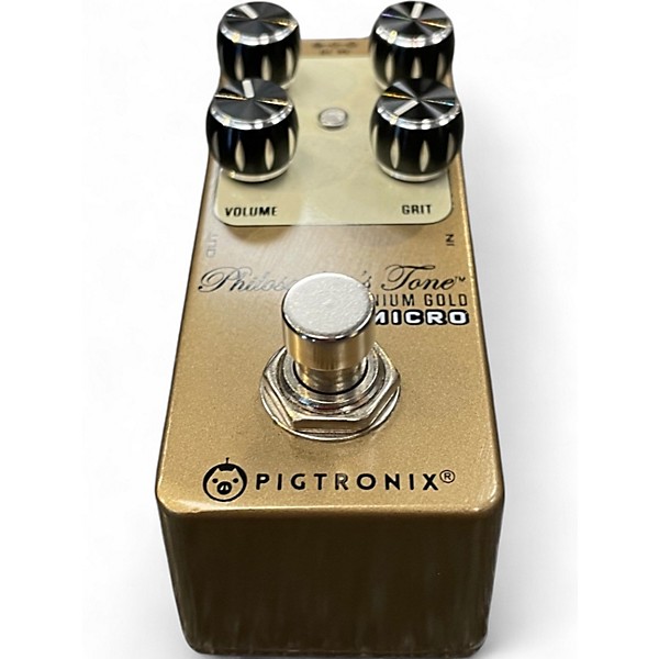 Used Pigtronix Philosophers Tone Germanium Gold Micro Effect Pedal