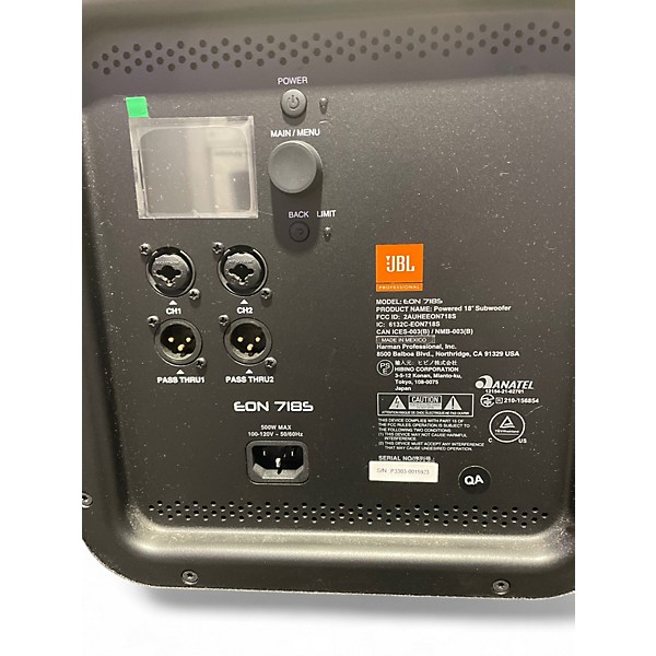 Used JBL EON 718S Powered Subwoofer