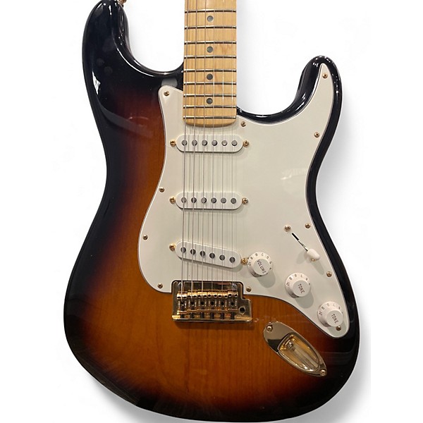 Used Fender 60th Anniversary Commemorative American Standard Stratocaster 2 Color Sunburst Solid Body Electric Guitar