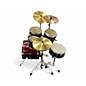 Used SPL 5 Piece Kicker 5 Piece Drum Set Red Drum Kit
