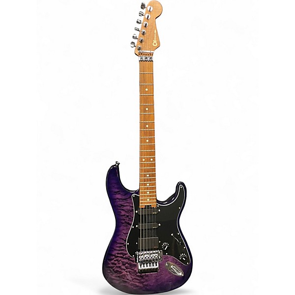 Used Charvel Sfogli Signature Pro-Mod So-Cal Style 1 HSS Purple Burst Solid Body Electric Guitar