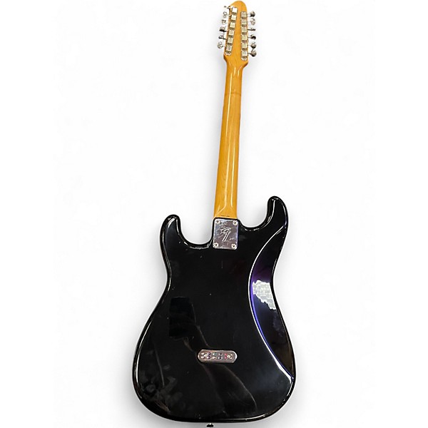 Vintage 1980s Fender JAPANESE STRATOCASTER Black Solid Body