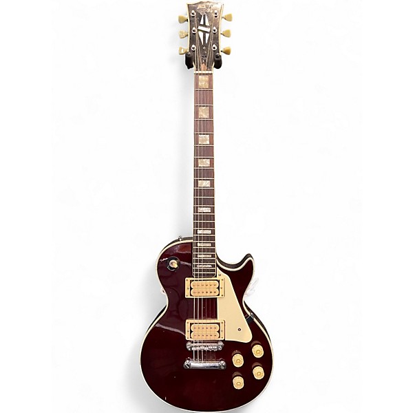 Used 1970s Hondo HLP-2W1 Wine Red Solid Body Electric Guitar