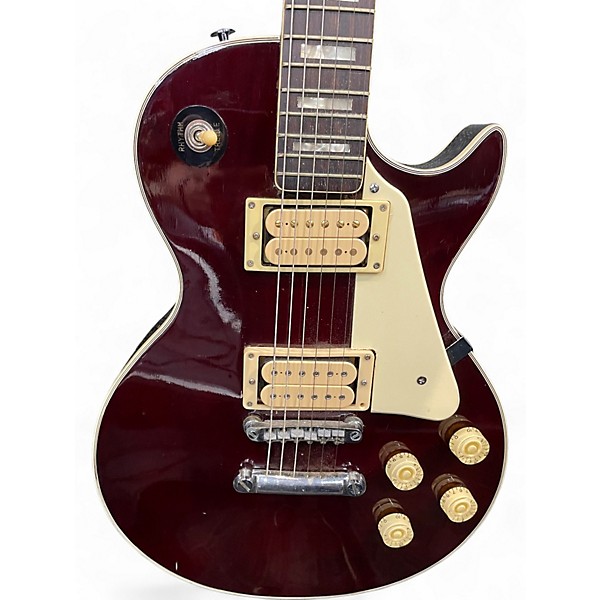 Used 1970s Hondo HLP-2W1 Wine Red Solid Body Electric Guitar