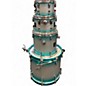 Used SONOR 4 Piece AQ2 Studio Aqua Silver Burst Drum Kit thumbnail