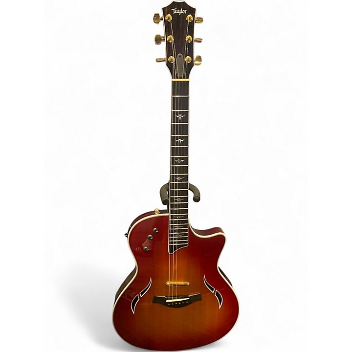taylor T5C1 ギター Used Taylor T5C1 Cherry Sunburst Hollow Body Electric Guitar